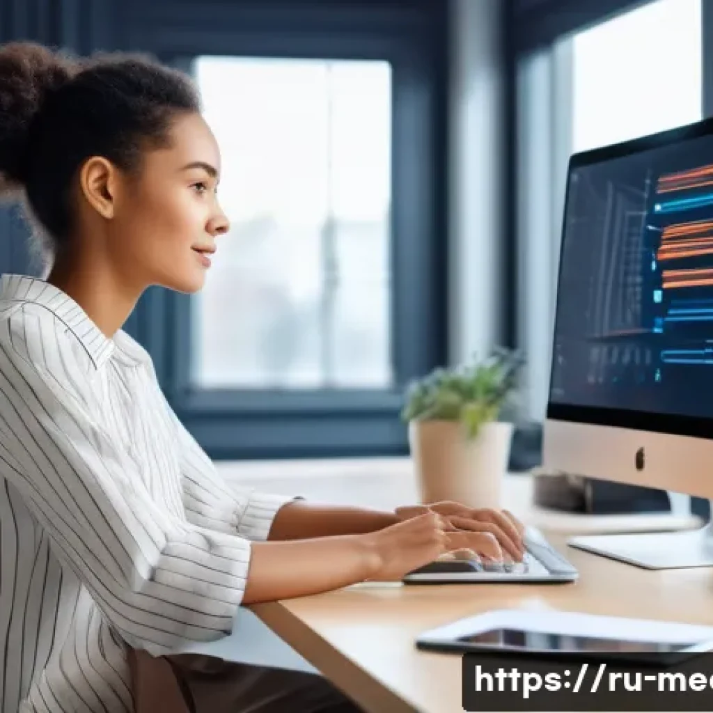 미디어 마케팅 기술 - **AI-Powered Creative Collaboration**
    A bright, modern studio workspace bathed in natural light....